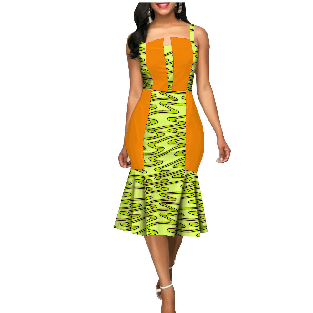 Robe d'été africaine personnalisée pour femme, tenue de soirée, vêtements africains, robe d'été