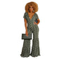 Women's Jumpsuit Flared Trousers Women's High Waist To Show Slimming