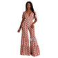 Women's Jumpsuit Flared Trousers Women's High Waist To Show Slimming