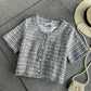 Women'S Short-Sleeved Jacket Korean Style Loose Retro Hong Kong Flavor Wild