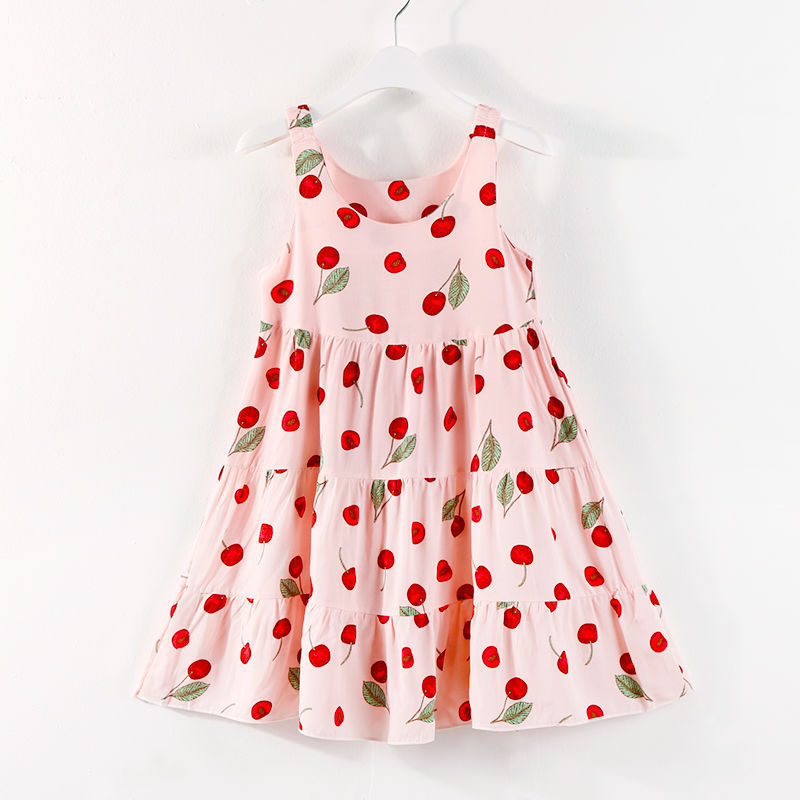 Robe d'été pour enfants, jupe à bretelles, princesse, robe pour petite fille, robe en coton et soie