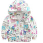 Veste pour enfant, veste à manches longues pour fille, coupe-vent à capuche coréen pour enfant