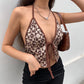 Wear V-neck Halter Neck Strap HalterVest