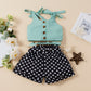 Amazon Style Solid Color Top Love Shorts Two-Piece Suit