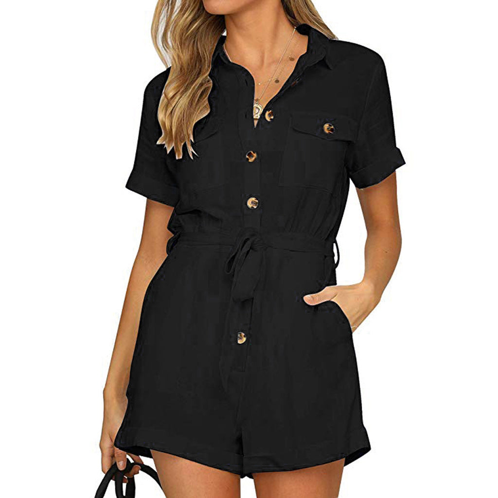 Casual Women's Jumpsuit Women's Summer Fashion Wide Leg Pants