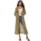 Cardigan femme avec grandes poches, cardigan long et fin