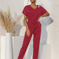 Summer New Style Off The Shoulder V Neck Jumpsuit