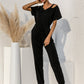Summer New Style Off The Shoulder V Neck Jumpsuit