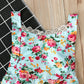 Girls Halter Lace Floral Jumpsuit Romper