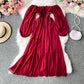 Beach Skirt Super Fairy Skirt Seaside Vacation One-Shoulder Off-The-Shoulder Dress