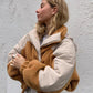 Women's High Neck Hooded Stitching Zipper Cardigan Jacket