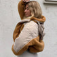 Women's High Neck Hooded Stitching Zipper Cardigan Jacket