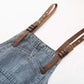 Loose Wide-leg Harem Denim Overalls