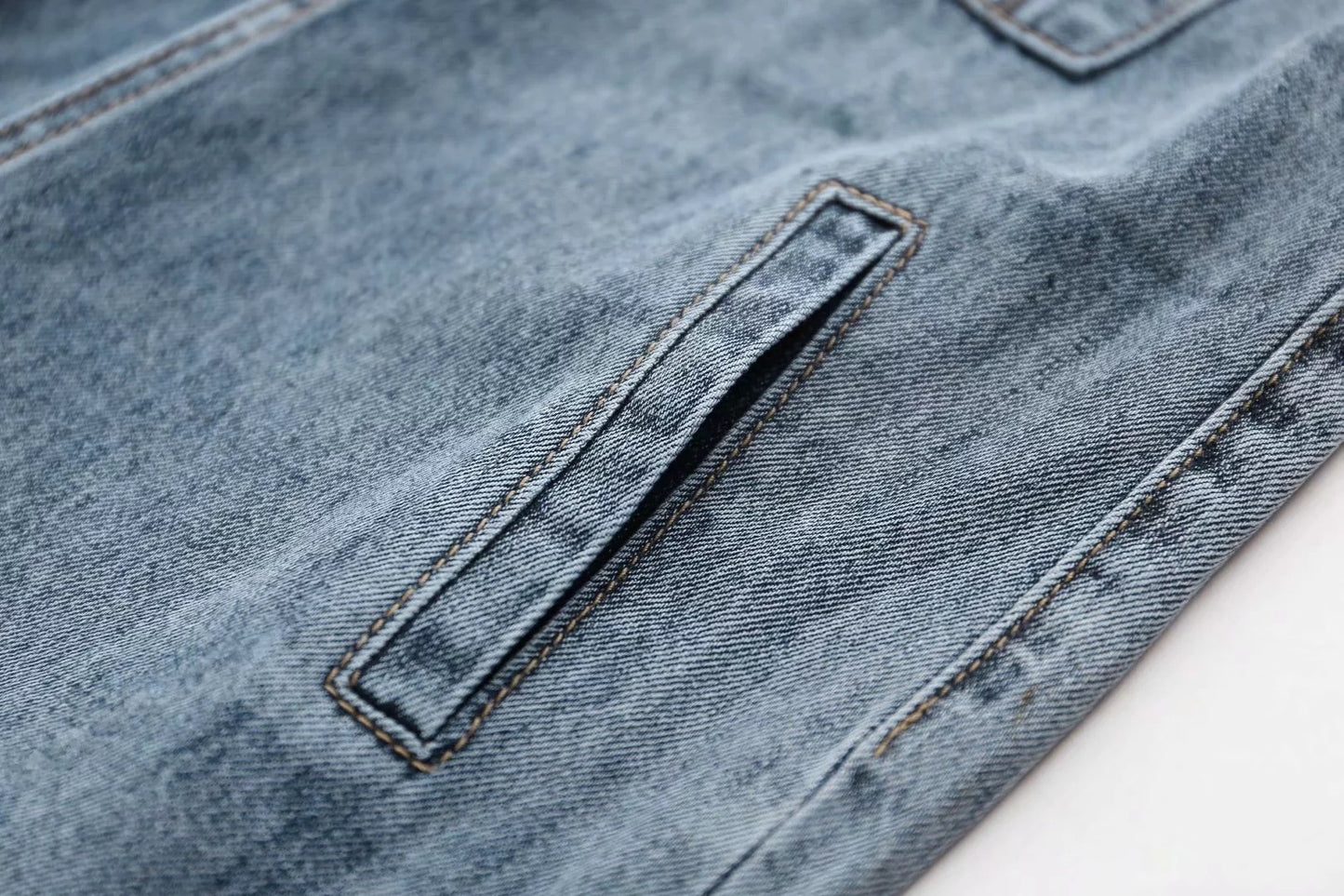 Loose Wide-leg Harem Denim Overalls