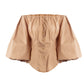 Long Sleeve Puff Lantern Sleeve Falling Shoulder European and American Women's Shirt