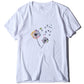 T-shirt garçon imprimé pissenlit prune