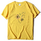 T-shirt garçon imprimé pissenlit prune