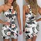 Sling Off Shoulder Slim Printed Jumpsuit