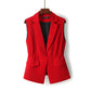 Gilet de costume court sans manches pour femme