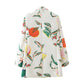 European And American Women'S Autumn New Fruit Print Suit Jacket