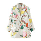 European And American Women'S Autumn New Fruit Print Suit Jacket