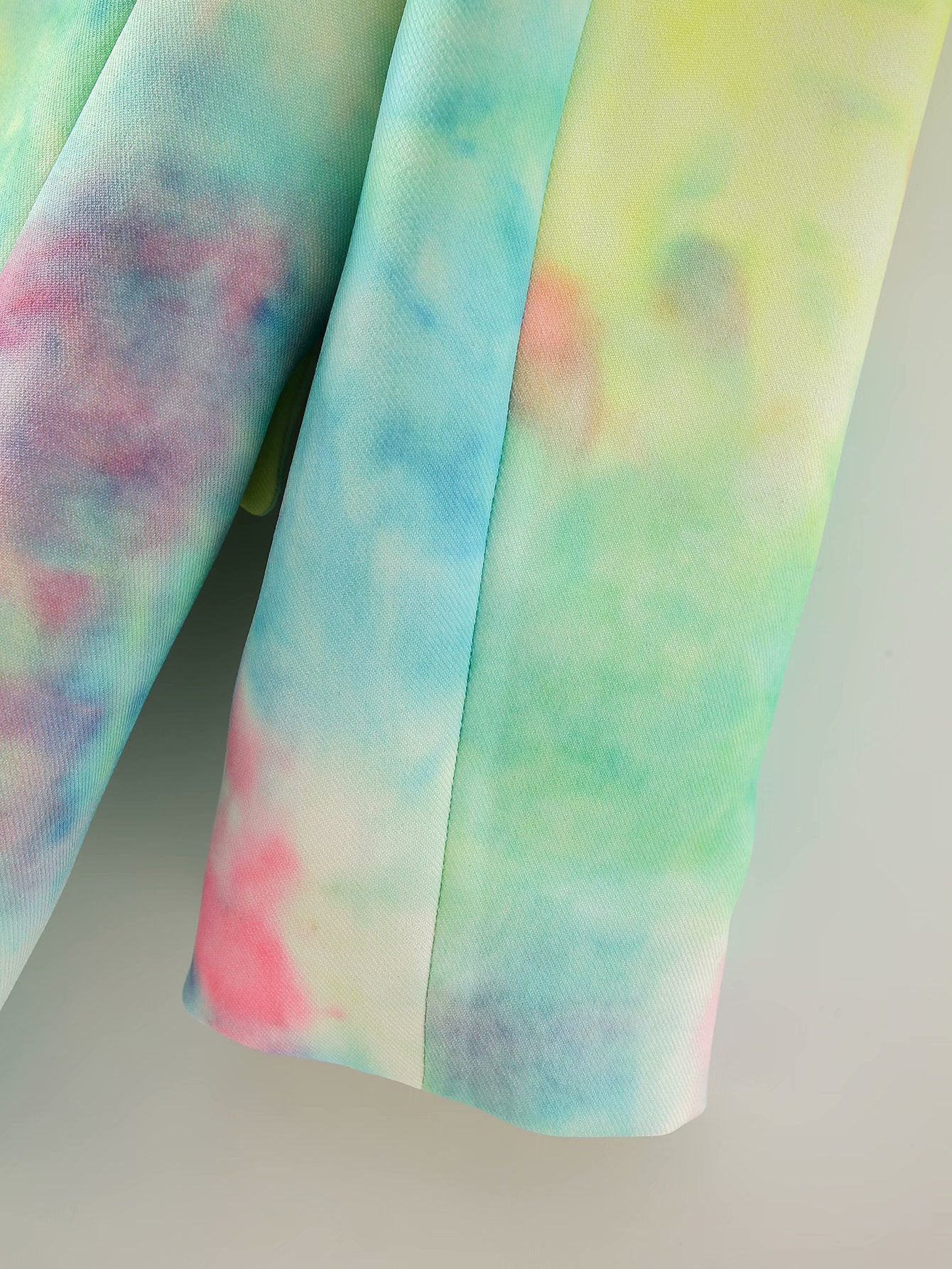 Colorful Tie-Dye Suit Fashion Casual Loose Double-Breasted Suit Jcket