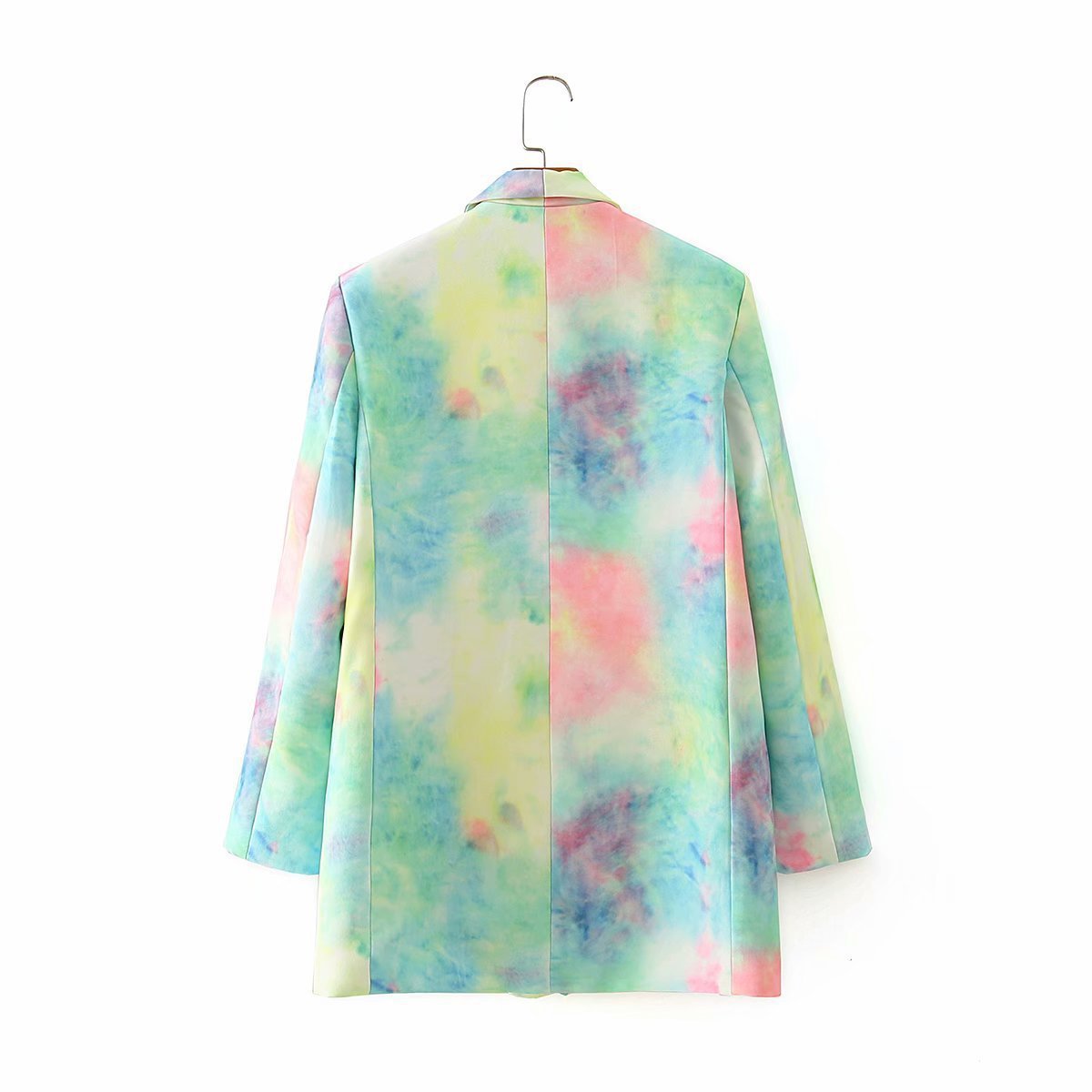 Colorful Tie-Dye Suit Fashion Casual Loose Double-Breasted Suit Jcket