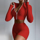 Tenue de sport décontractée à manches longues et short