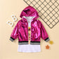 Veste à capuche en organza transparent et jupe à imprimé dessin animé