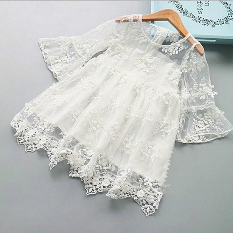 Robe décontractée en maille brodée en forme de feuille de lotus à manches courtes, couleur unie