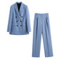European And American Style Double Breasted Leisure Suit