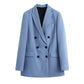 European And American Style Double Breasted Leisure Suit