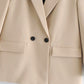 Women's Double-breasted Blazer With Two Buttons