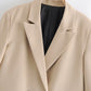 Women's Double-breasted Blazer With Two Buttons