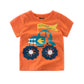 Children's Clothing Summer Boys Short Sleeved Full Print Car Cartoon Children's T Shirt