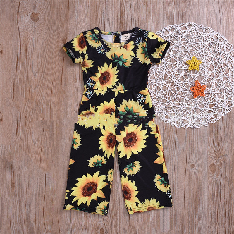Combinaison imprimée tournesol mignonne