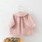 Veste à carreaux unie avec nœud papillon pour fille et femme