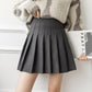 Women's Brown Woolen Pleated Skirt Skirt