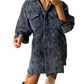 European And American Ladies Oversized Shirt Washed Corduroy