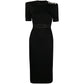 Ice Silk Fabric Elastic Slim Fit Hip Dress