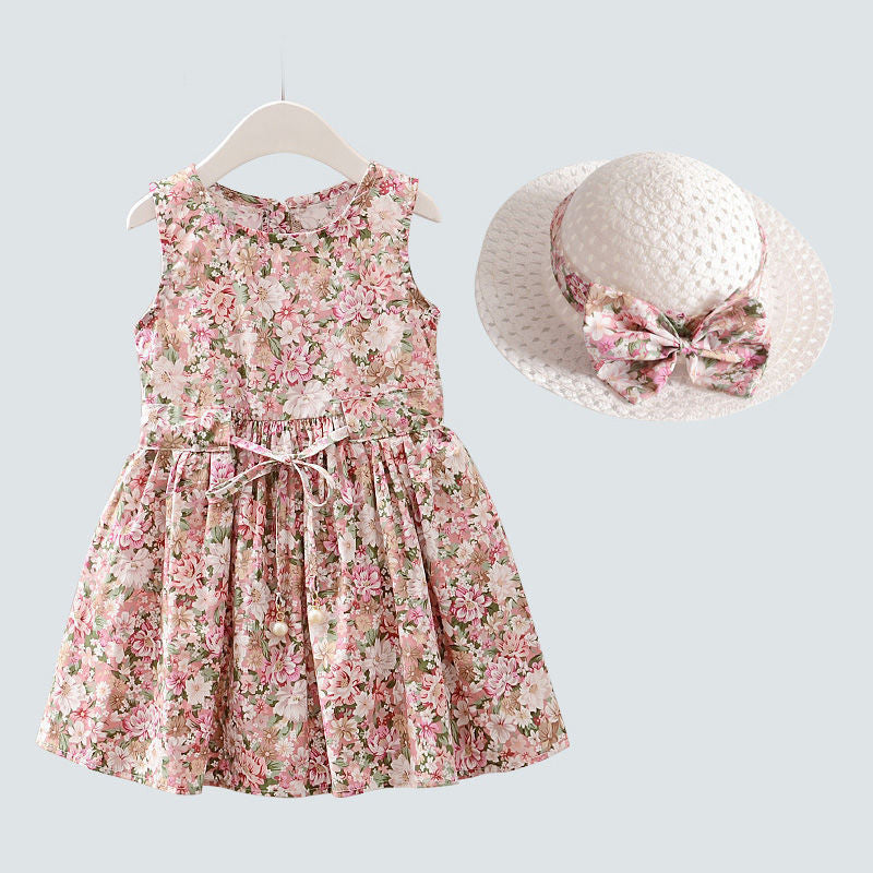 Nouvelle jupe gilet pour bébé fille, robe de princesse coréenne d'été, jupe pour enfants