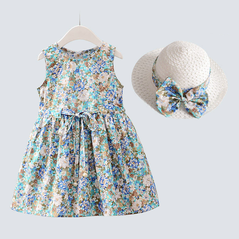 Nouvelle jupe gilet pour bébé fille, robe de princesse coréenne d'été, jupe pour enfants