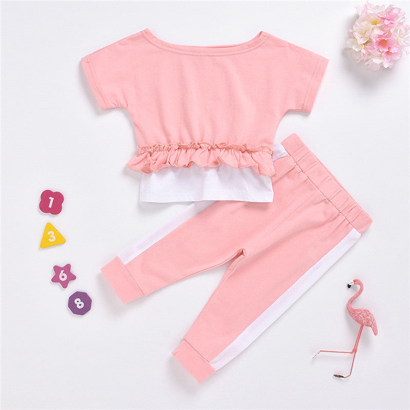 Two-piece Short Short-sleeved T-shirt And Trousers