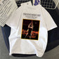 Musical Rock Singer Print Crew Neck T-shirt