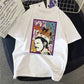Musical Rock Singer Print Crew Neck T-shirt