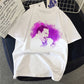 Musical Rock Singer Print Crew Neck T-shirt