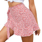 Half Length Skirt Summer Fashion Ruffled Lace Irregular Slim Short Skirt Women