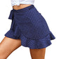 Half Length Skirt Summer Fashion Ruffled Lace Irregular Slim Short Skirt Women