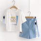 Short-sleeved T-shirt Girls Sports And Leisure Shorts