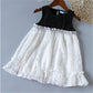 Girls French Puff Sleeve Dot Princess Dress